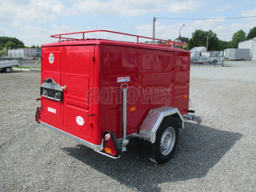 Nebrzděný podvozek pod hasičskou skříň PS 12, VA 750kg 2,06x1,27 č.7