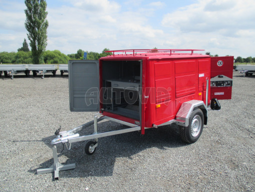 Nebrzděný podvozek pod hasičskou skříň PS 12, VA 750kg 2,06x1,27 č.12