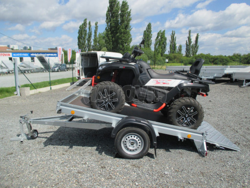 Sklápěcí přívěs na převoz čtyřkolek, mechanizace PZ SK 750kg 2,51x1,65* č.2