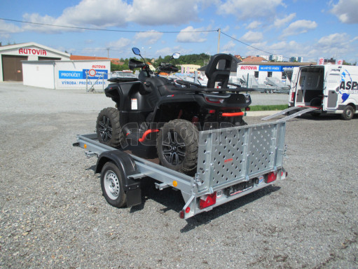 Sklápěcí přívěs na převoz čtyřkolek, mechanizace PZ SK 750kg 2,51x1,65* č.12