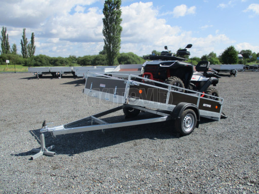 Naklápěcí nebrzděný PROFI přívěs ZV 31 750kg N1 skl 3,01x1,54/0,30 zes. náprava POČ