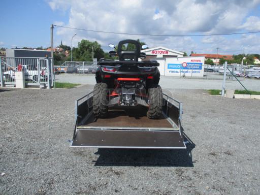 Naklápěcí nebrzděný PROFI přívěs ZV 31 750kg N1 skl 3,01x1,54/0,30 zes. náprava POČ