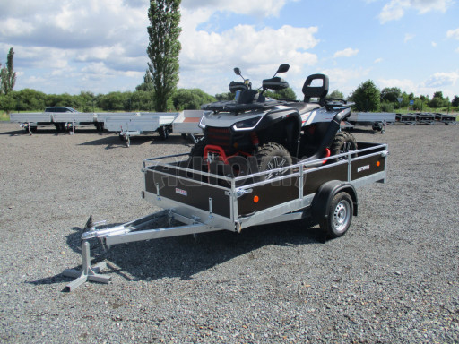 Naklápěcí nebrzděný PROFI přívěs ZV 31 750kg N1 skl 3,01x1,54/0,30 zes. náprava POČ