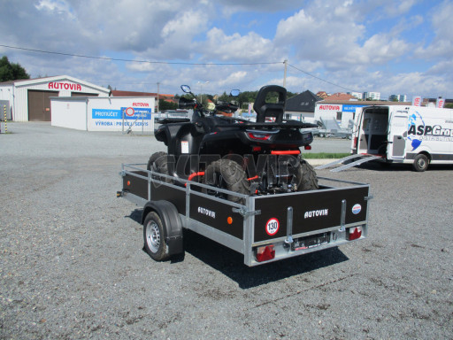 Naklápěcí nebrzděný PROFI přívěs ZV 31 750kg N1 skl 3,01x1,54/0,30 zes. náprava POČ