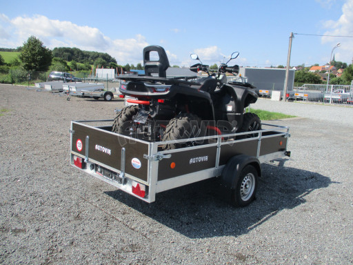 Naklápěcí nebrzděný PROFI přívěs ZV 31 750kg N1 skl 3,01x1,54/0,30 zes. náprava POČ