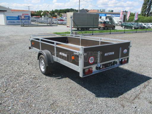 Naklápěcí nebrzděný PROFI přívěs ZV 31 750kg N1 skl 3,01x1,54/0,30 zes. náprava POČ