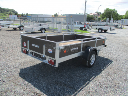 Naklápěcí nebrzděný PROFI přívěs ZV 31 750kg N1 skl 3,01x1,54/0,30 zes. náprava POČ