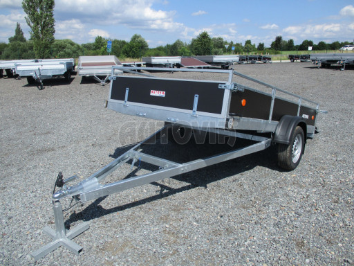 Naklápěcí nebrzděný PROFI přívěs ZV 31 750kg N1 skl 3,01x1,54/0,30 zes. náprava POČ