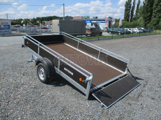 Naklápěcí nebrzděný PROFI přívěs ZV 31 750kg N1 skl 3,01x1,54/0,30 zes. náprava POČ