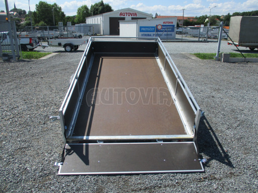 Naklápěcí nebrzděný PROFI přívěs ZV 31 750kg N1 skl 3,01x1,54/0,30 zes. náprava POČ