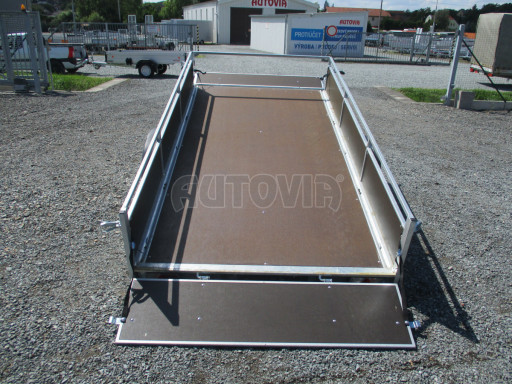 Naklápěcí nebrzděný PROFI přívěs ZV 31 750kg N1 skl 3,01x1,54/0,30 zes. náprava POČ