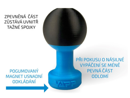 VAPP KV50m magnetická bezpečnostní vložka do tažné spojky č.1