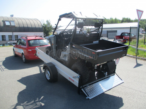 PROFI sklopný přívěsný vozík za osobní auto ZV 31 ALU N1 skl 3,00x1,55/0,35 POČ zesílená náprava