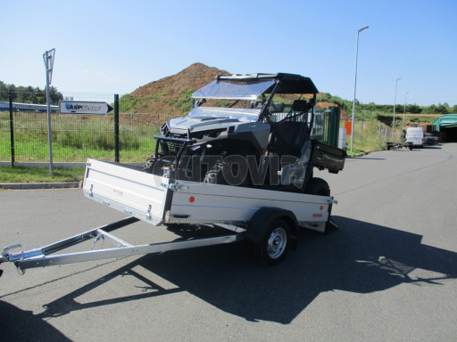 PROFI sklopný přívěsný vozík za osobní auto ZV 31 ALU N1 skl 3,00x1,55/0,35 POČ zesílená náprava