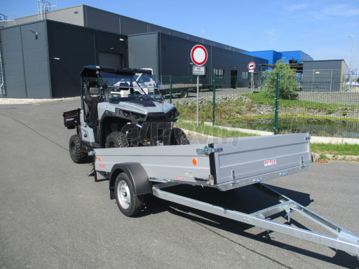 PROFI sklopný přívěsný vozík za osobní auto ZV 31 ALU N1 skl 3,00x1,55/0,35 POČ zesílená náprava