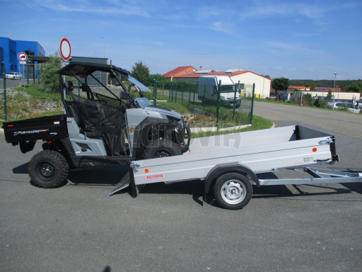 PROFI sklopný přívěsný vozík za osobní auto ZV 31 ALU N1 skl 3,00x1,55/0,35 POČ zesílená náprava