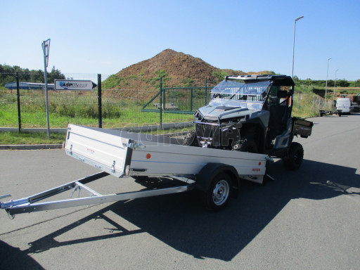 PROFI sklopný přívěsný vozík za osobní auto ZV 31 ALU N1 skl 3,00x1,55/0,35 POČ zesílená náprava