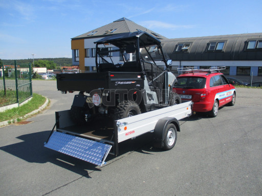 PROFI sklopný přívěsný vozík za osobní auto ZV 31 ALU N1 skl 3,00x1,55/0,35 POČ zesílená náprava