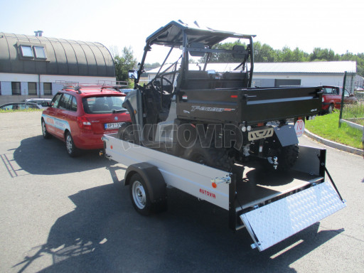 PROFI sklopný přívěsný vozík za osobní auto ZV 31 ALU N1 skl 3,00x1,55/0,35 POČ zesílená náprava