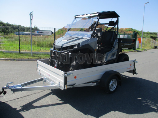 PROFI sklopný přívěsný vozík za osobní auto ZV 31 ALU N1 skl 3,00x1,55/0,35 POČ zesílená náprava