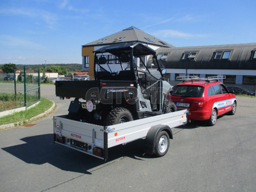 PROFI sklopný přívěsný vozík za osobní auto ZV 31 ALU N1 skl 3,00x1,55/0,35 POČ zesílená náprava