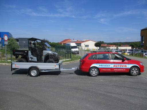 PROFI sklopný přívěsný vozík za osobní auto ZV 31 ALU N1 skl 3,00x1,55/0,35 POČ zesílená náprava