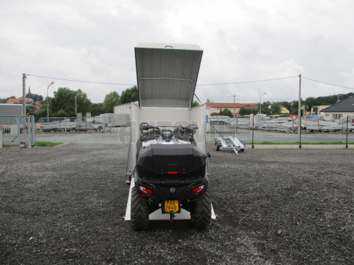 Přívěs pro motocykl ZV 27 N1 O skříň s laminátovým víkem 2,50x1,48/1,40