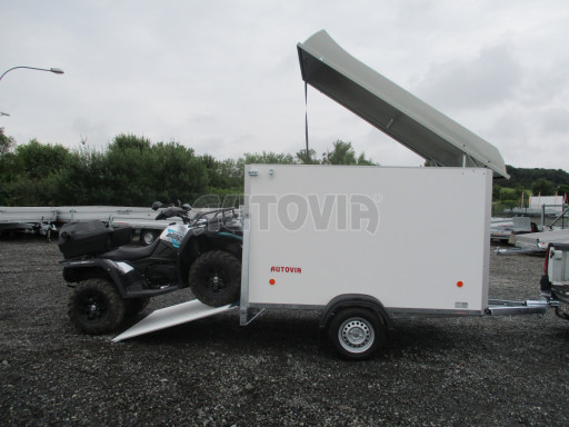 Přívěs pro motocykl ZV 27 N1 O skříň s laminátovým víkem 2,50x1,48/1,40
