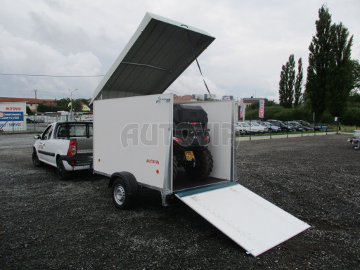 Přívěs pro motocykl ZV 27 N1 O skříň s laminátovým víkem 2,50x1,48/1,40