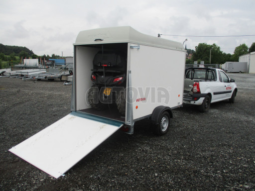 Přívěs pro motocykl ZV 27 N1 O skříň s laminátovým víkem 2,50x1,48/1,40