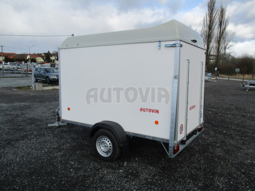 Přívěs pro motocykl ZV 27 N1 O skříň s laminátovým víkem 2,50x1,48/1,40