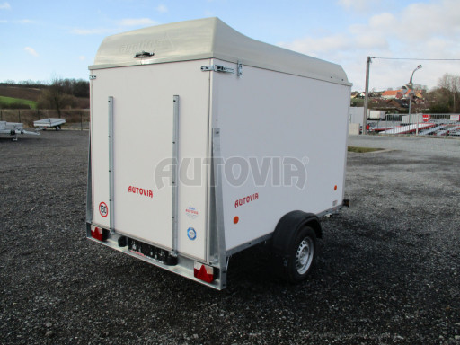 Přívěs pro motocykl ZV 27 N1 O skříň s laminátovým víkem 2,50x1,48/1,40