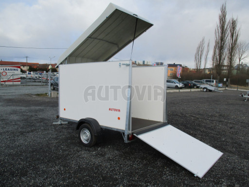 Přívěs pro motocykl ZV 27 N1 O skříň s laminátovým víkem 2,50x1,48/1,40