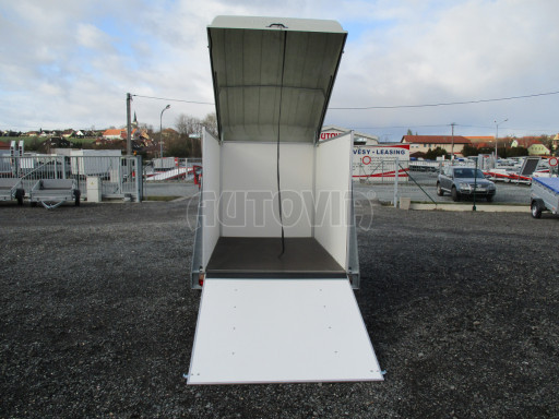 Přívěs pro motocykl ZV 27 N1 O skříň s laminátovým víkem 2,50x1,48/1,40