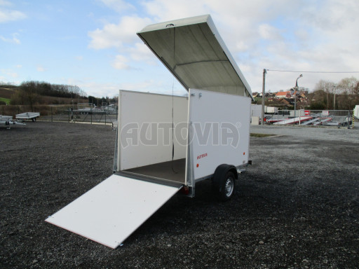Přívěs pro motocykl ZV 27 N1 O skříň s laminátovým víkem 2,50x1,48/1,40