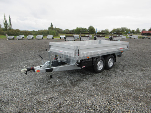 Třístranný sklopný přívěs ATS 3SKS 3,5T 3,32x1,70/0,35 ruč, atyp bočnice