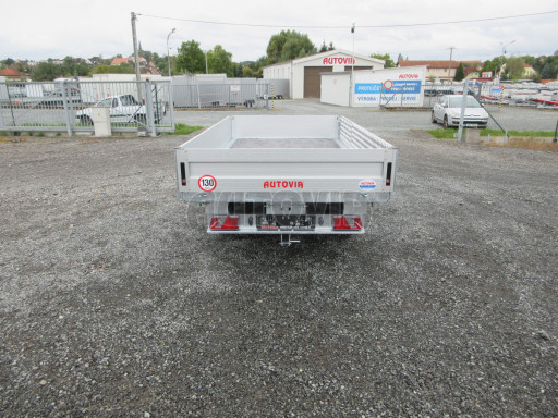 Třístranný sklopný přívěs ATS 3SKS 3,5T 3,32x1,70/0,35 ruč, atyp bočnice