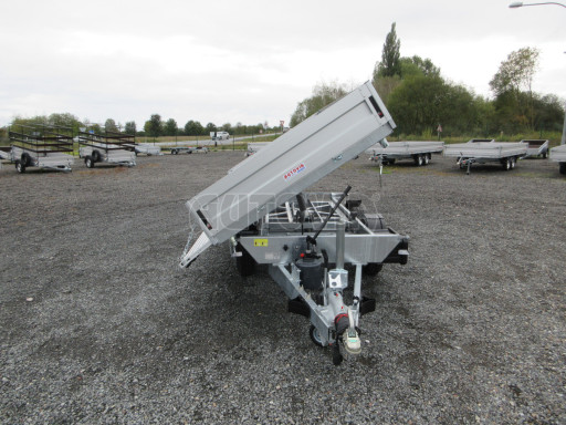 Třístranný sklopný přívěs ATS 3SKS 3,5T 3,32x1,70/0,35 ruč, atyp bočnice