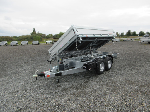 Třístranný sklopný přívěs ATS 3SKS 3,5T 3,32x1,70/0,35 ruč, atyp bočnice