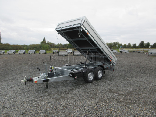 Třístranný sklopný přívěs ATS 3SKS 3,5T 3,32x1,70/0,35 ruč, atyp bočnice