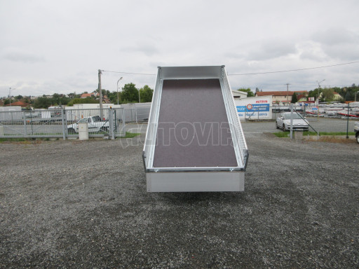 Třístranný sklopný přívěs ATS 3SKS 3,5T 3,32x1,70/0,35 ruč, atyp bočnice