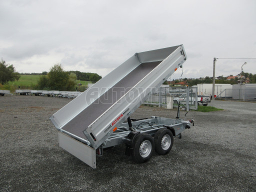 Třístranný sklopný přívěs ATS 3SKS 3,5T 3,32x1,70/0,35 ruč, atyp bočnice