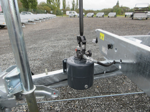 Třístranný sklopný přívěs ATS 3SKS 3,5T 3,32x1,70/0,35 ruč, atyp bočnice