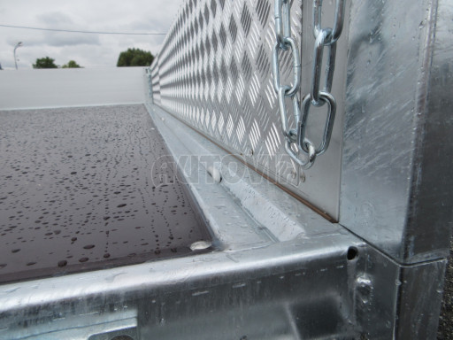 Třístranný sklopný přívěs ATS 3SKS 3,5T 3,32x1,70/0,35 ruč, atyp bočnice