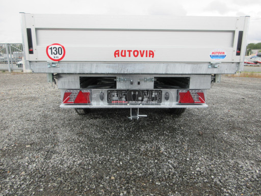 Třístranný sklopný přívěs ATS 3SKS 3,5T 3,32x1,70/0,35 ruč, atyp bočnice