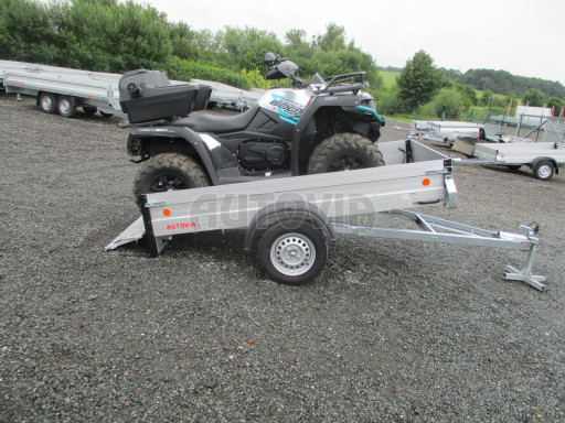 PROFI sklápěcí přívěs ZV 26 ALU N1 skl 2,50x1,25/0,35 POČ zesílená náprava