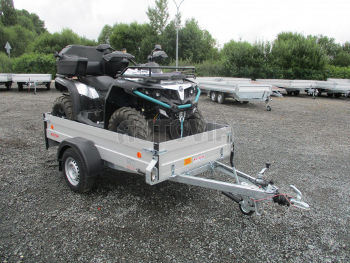 Sklápěcí brzděný přívěs ZV 26 ALU 1,3T B1 skl 2,50x1,25/0,35 POČ