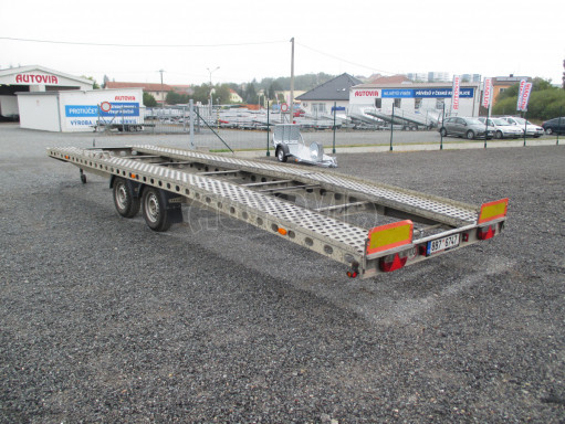 Bazarový přívěs pro přepravu 2 automobilů TPAV 3,5T 8,00x2,20 č.4