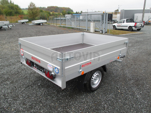 Sklápěcí přívěs se sklopnými bočnicemi TTS 750kg 13