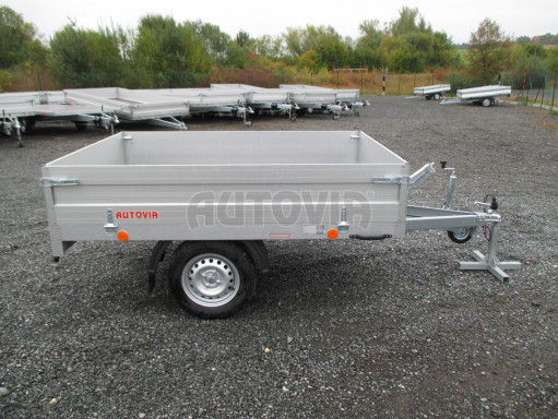 Sklápěcí přívěs se sklopnými bočnicemi TTS 750kg 13